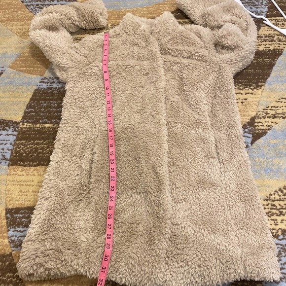 Kenneth Cole Notch-Collar Faux-Fur Coat Truffle XS - Picture 11 of 11